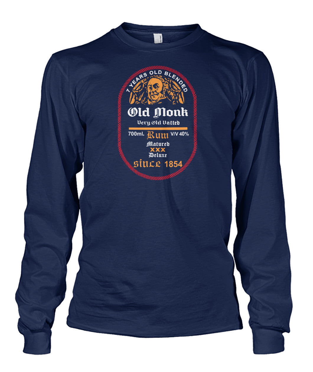 Buy Old Monk - Long Sleeve Navy Apparel