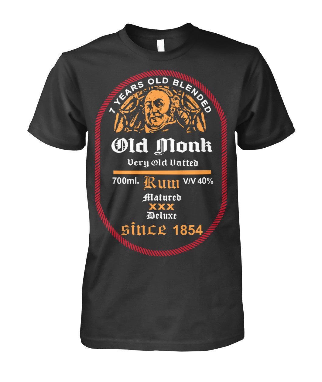 Buy Old Monk Men - Dark Black Apparel
