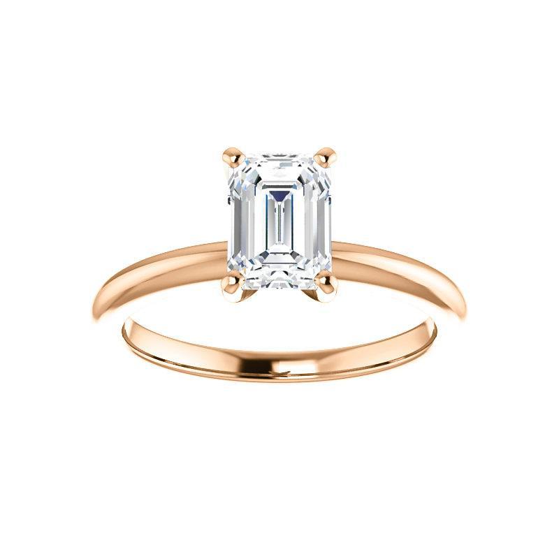Buy The Four Prongs Moissanite Emerald Solitaire