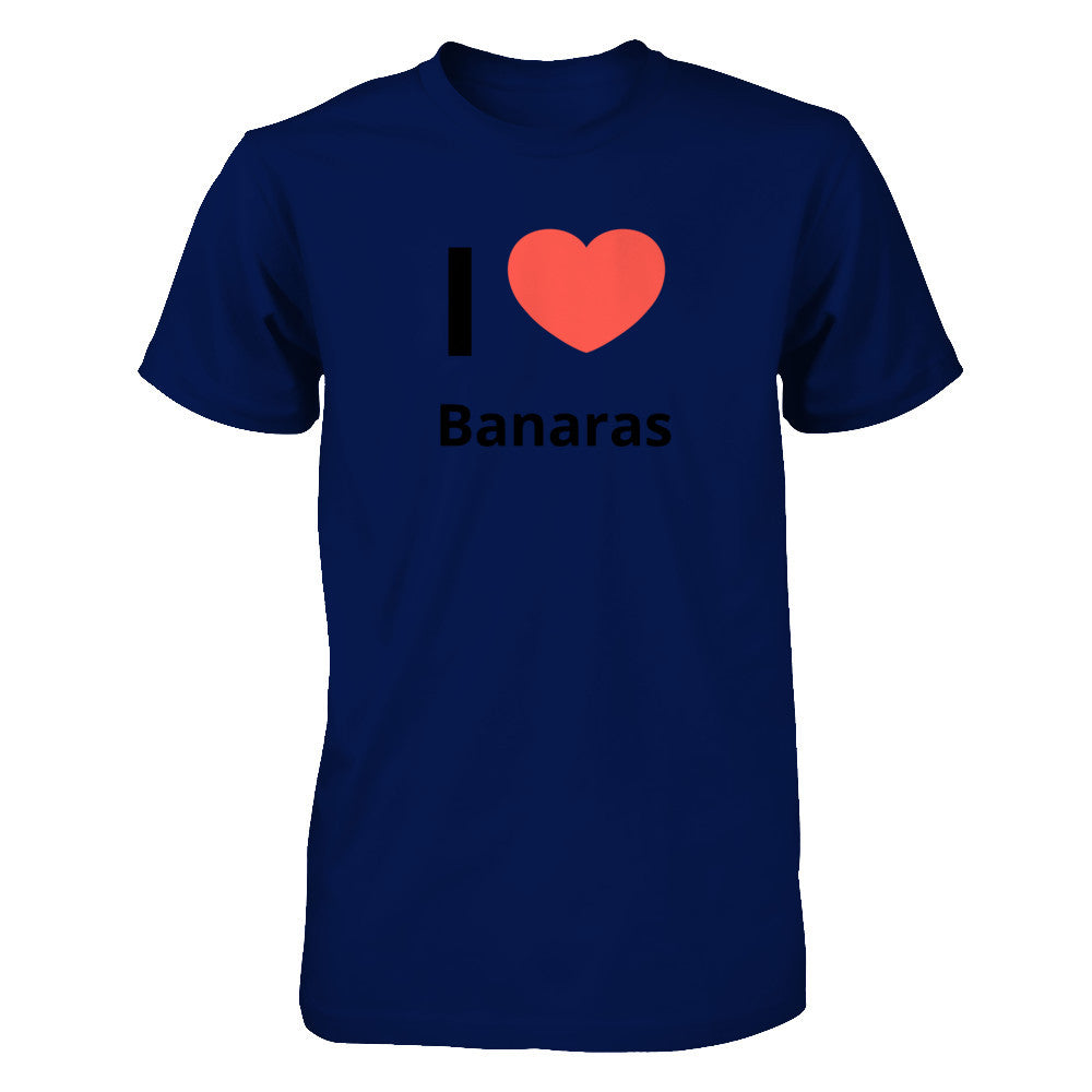 Buy I love Banaras Navy Short Sleeve Tee