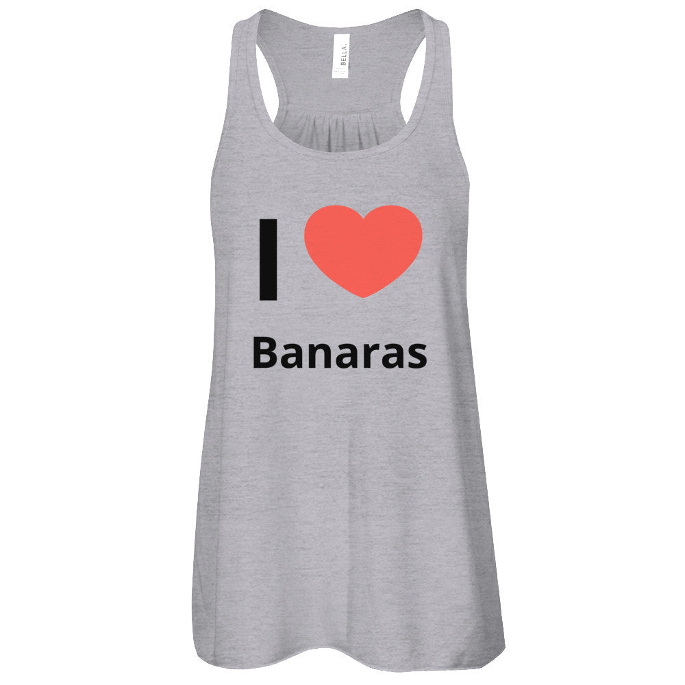 Buy I love Banaras Athletic Heather Flowy Racerback Tank