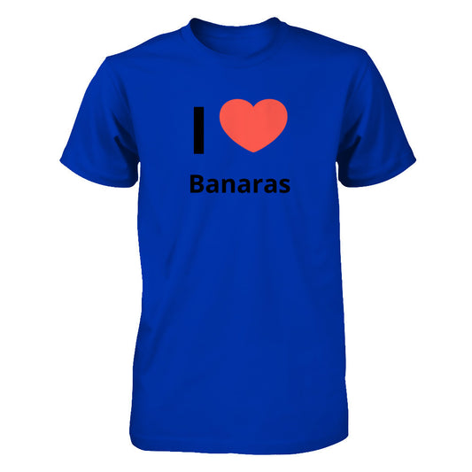 Buy I love Banaras Royal Blue Short Sleeve Tee