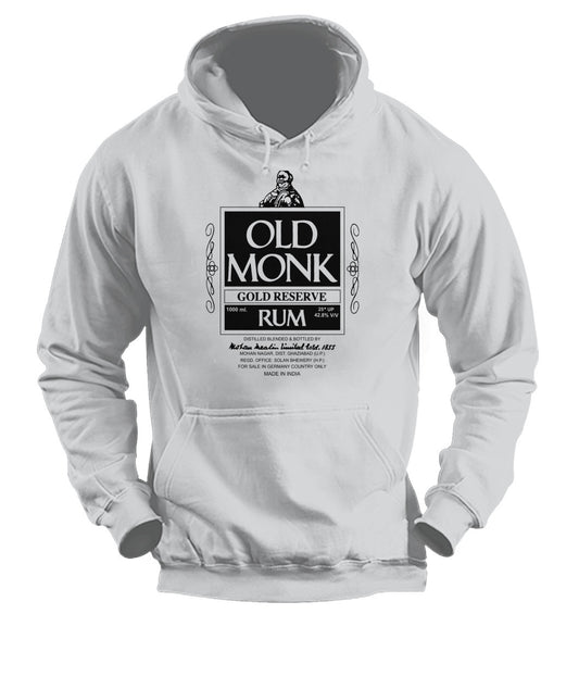 Buy Old Monk - Hoodies Ash Grey Apparel