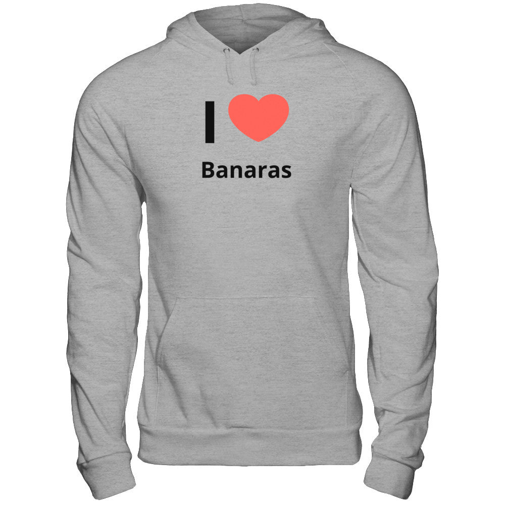 Buy I love Banaras Sport Grey Pullover Hoodie