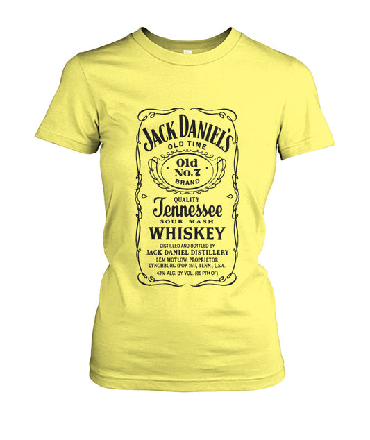 Buy Jack Danial Fans - Womens Round Neck Tees Cornsilk Apparel