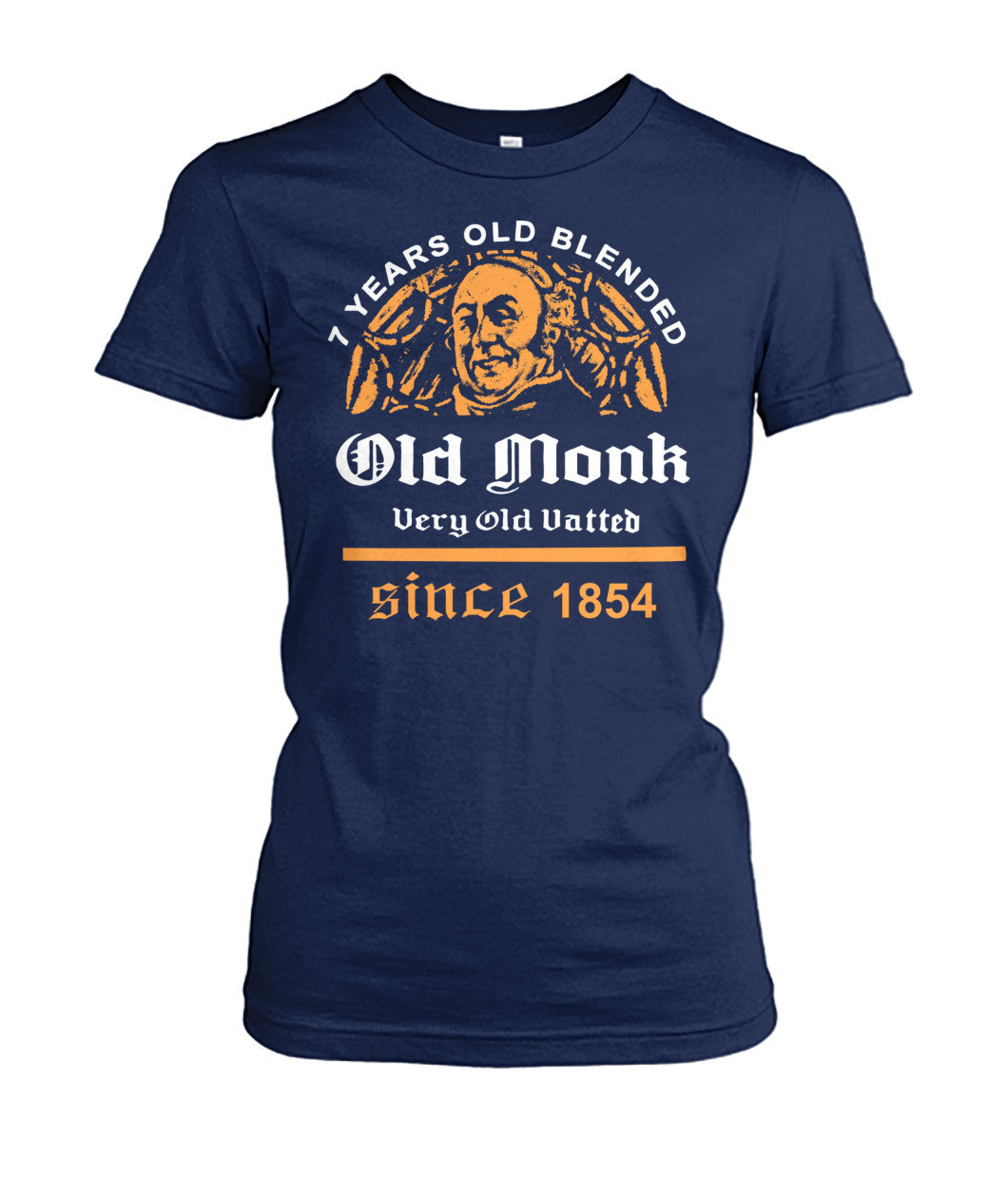 Buy Old Monk - Women's Round Neck Navy Apparel