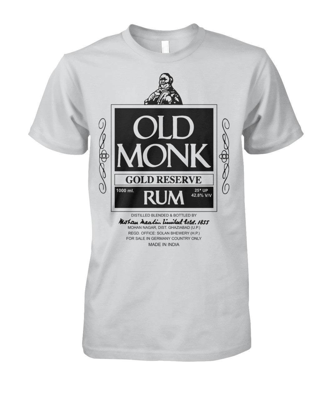 Buy Old Monk Mens Light Ash Grey Apparel
