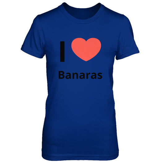 Buy I love Banaras Royal Blue The Boyfriend Tee