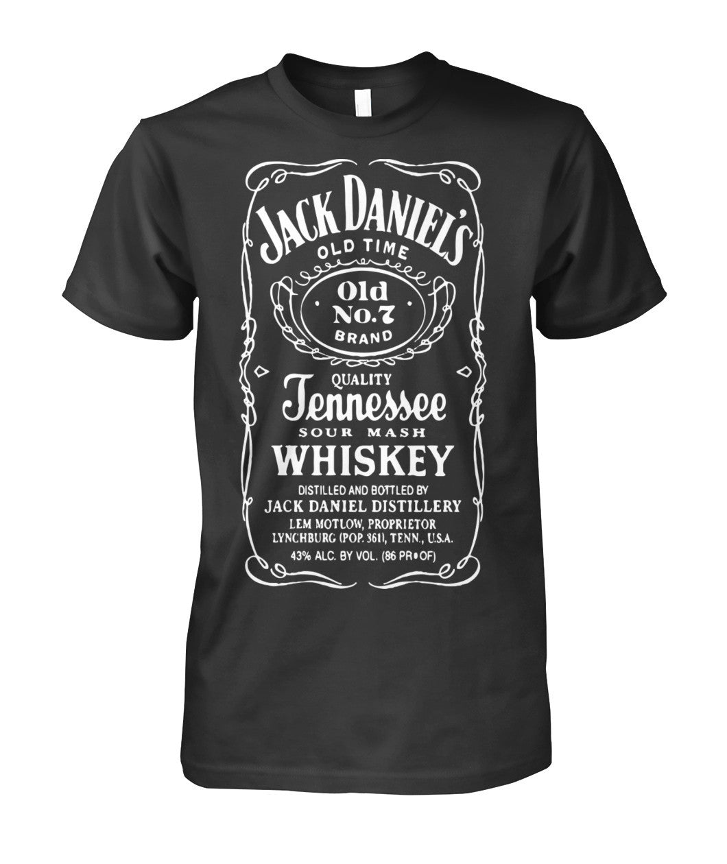 Buy Copy of Jack Danial Fans exclusive - Mens Round Neck Tees Black Apparel