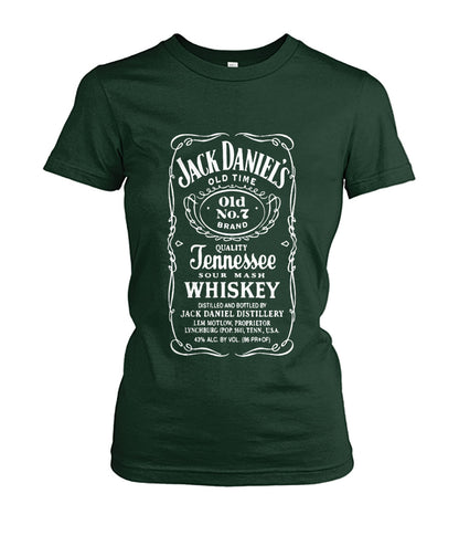 Buy Jack Danial Fans - Womens Round Neck Tees Forest Green Apparel