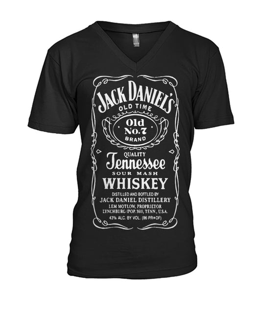 Buy Jack Danial Fans - Mens V- Neck Tees Black Apparel