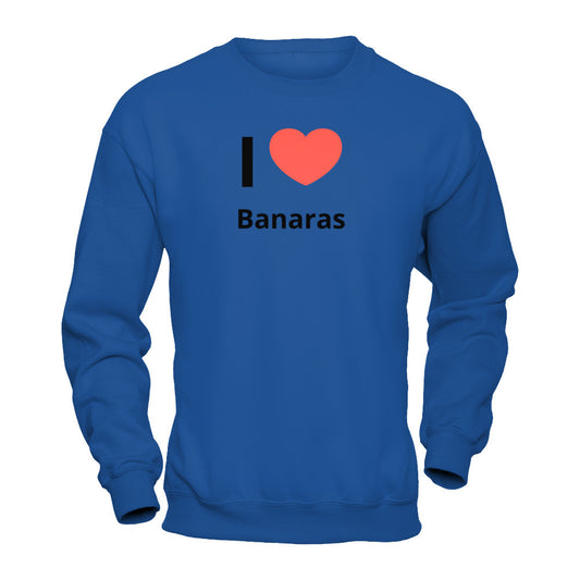 Buy I love Banaras Royal Pullover Sweatshirt