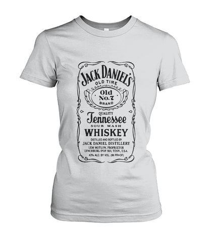 Buy Jack Danial Fans - Womens Round Neck Tees Ash Grey Apparel