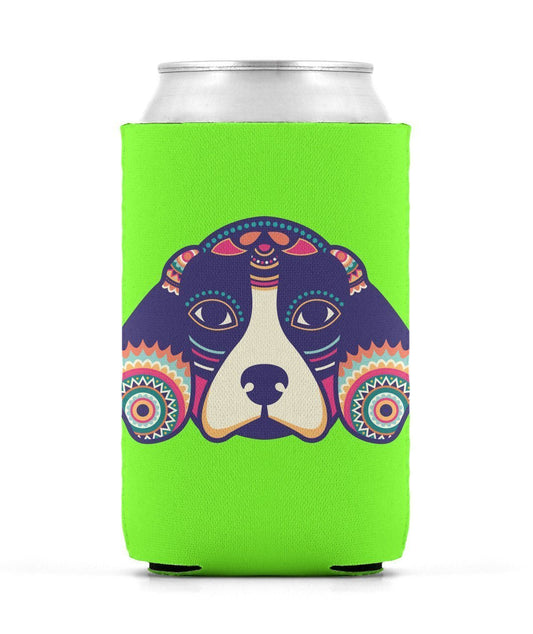 Buy A Mesmerizing Beagle Dog Can Sleeves Lime M Can Sleeves