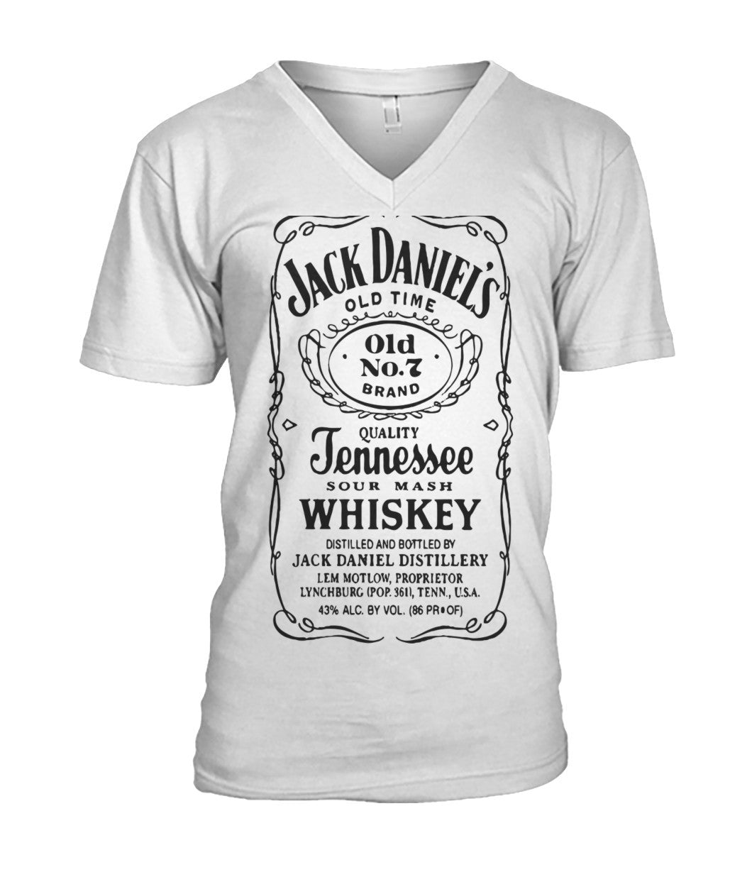 Buy Jack Danial Fans - Mens V- Neck Tees White Apparel