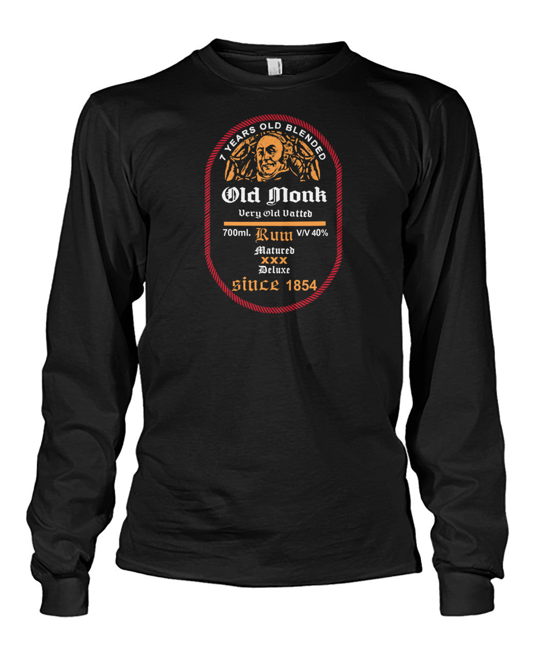 Buy Old Monk - Long Sleeve Black Apparel
