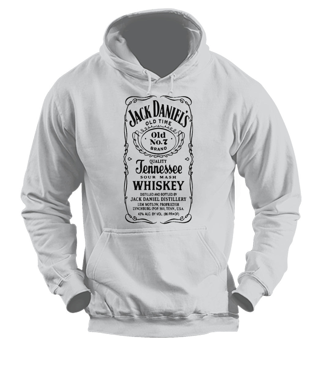 Buy Jack Danial Fans - Unisex Hoodies Ash Grey Apparel